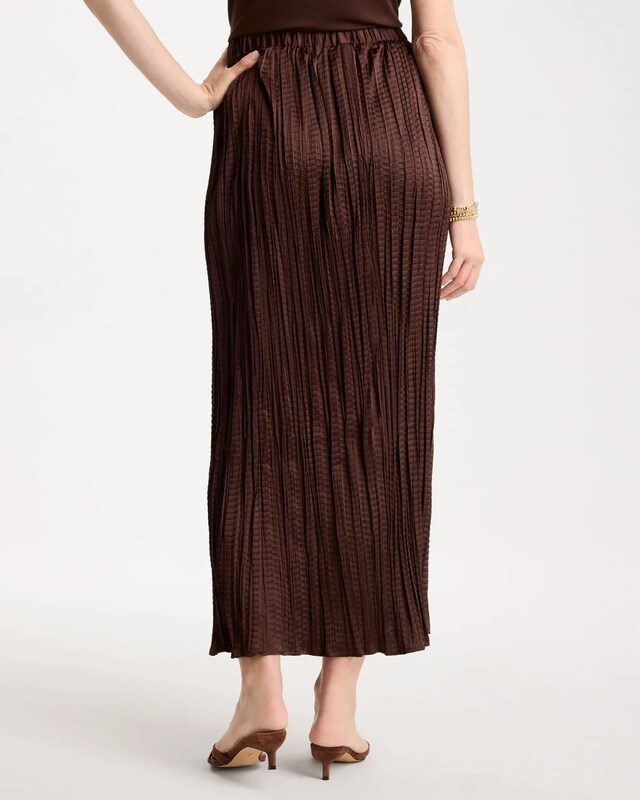 Satin Crinkle Maxi Skirt - image 3